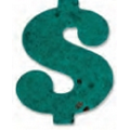 Dollar Sign Herb Plant-A-Shape Bookmark